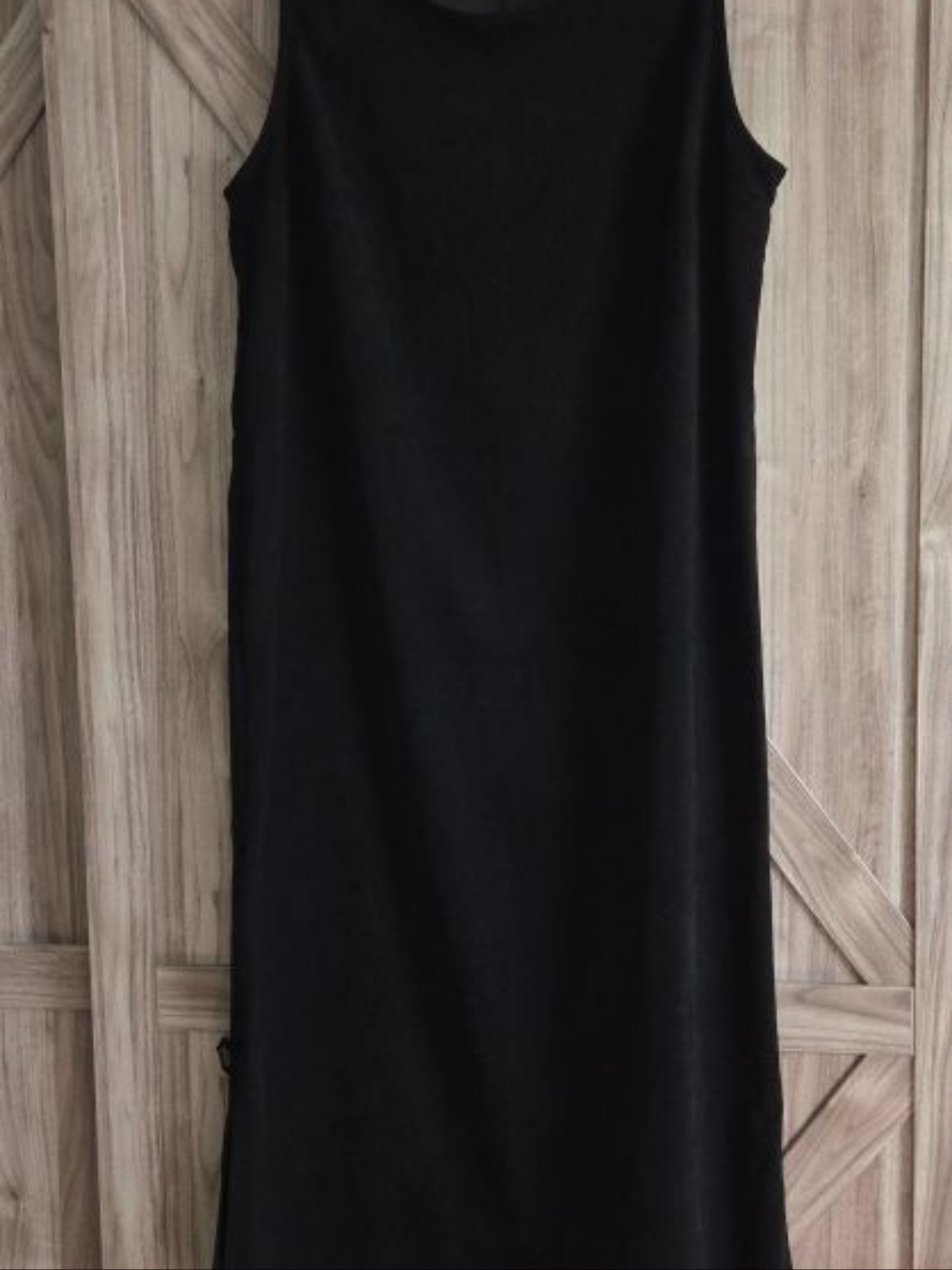 Karen Scott Suede Like Black Sleeveless Shift Dress - Elegant Everyday Style
